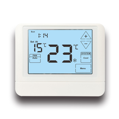 Termostat Ruangan Rumah Tangga Digital Cerdas HVAC Dengan 1 Heat / 1 Cool Stage