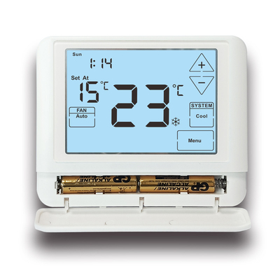 Termostat Ruangan Rumah Tangga Digital Cerdas HVAC Dengan 1 Heat / 1 Cool Stage