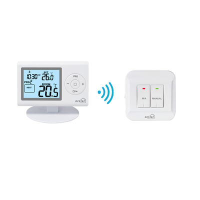 Wireless RF WiFi Room Thermostat Untuk Boiler