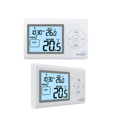 PC ABS Digital Programmable Room Thermostat Untuk Sistem Pemanasan