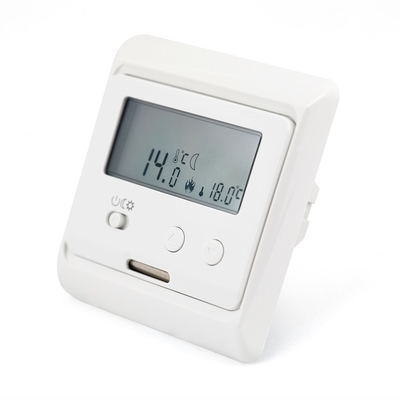 White Backlight Electronic Room Thermostat 0,5 ° C Akurasi Untuk Pemanasan Air