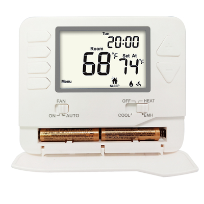 UL Non Programmable 1 ° C Akurasi HVAC Thermostat 24VAC Untuk Hotel