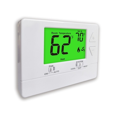 Sensor NTC Non Programmable 24VAC Electronic Room Thermostat Untuk Pemanasan Dan Pendinginan