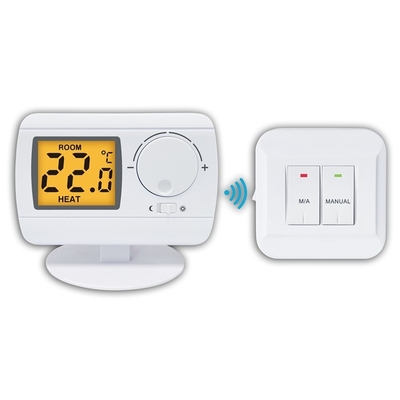 Putih ABS 220V Digital Gas Boiler Suhu Controller Room Thermostat