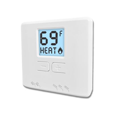Riseem COOL System Operation Mode Non Programmable Thermostat with 1.89 Sq.in. Display Size 3.78" W X 3.93" H X 0.98" D