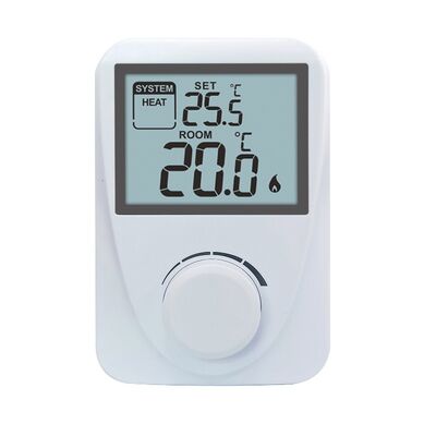 Display Temperature Range 3°C to 37°C Digital Room Boiler Thermostats White Color Compact Size Temperature Management Solutions