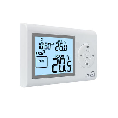 7 Day Programmable Digital RF Thermostat Controller Wall-mounted Solution Offering Climate Control for Various Environments