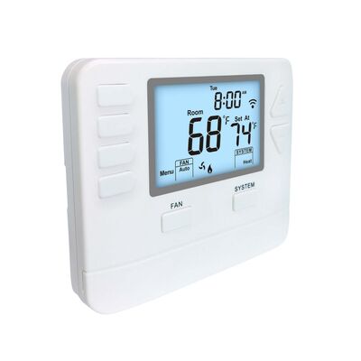 Multi Stage Programmable WIFI TUYA 2 Heat 2 Cool Thermostat 24V