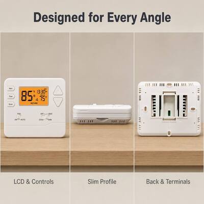 Riseem STN625 Industrial Heat Pump Programmable 5/1/1 Industrial Cooling Thermostat