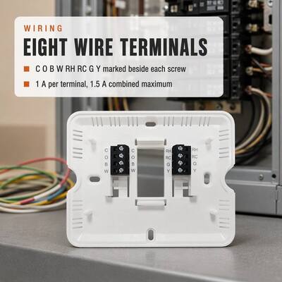 Touch LCD Display Wired Room Temperature Heating 7 Day Programmable Thermostat Battery Or 24V Power Supply For Precise And Heating Regulation