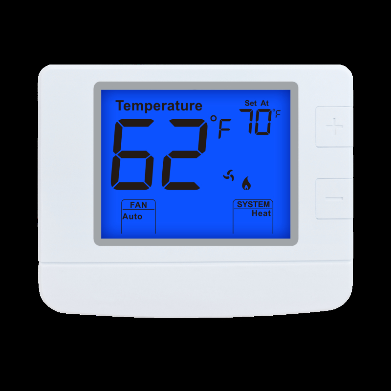Riseem Conventional Wired Room Thermostat with 1H/1C Heat Pump Stages H/C RC Terminals No Auxiliary/Emergency Heat