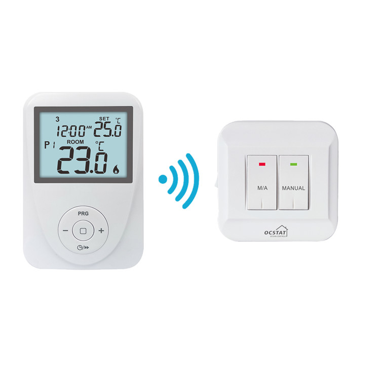 230V WiFi RF Wireless Programmable Room Thermostat Untuk Boiler