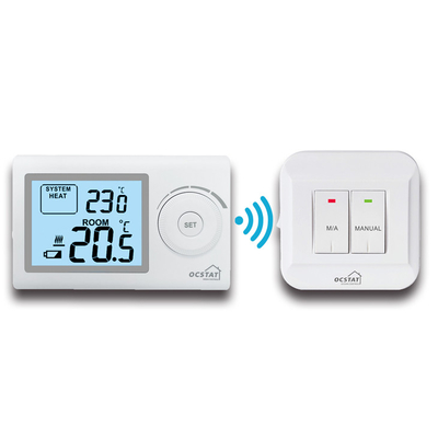 Riseem Wireless Non-programmable Digital RF Ruang Termostat, Boiler Termostat