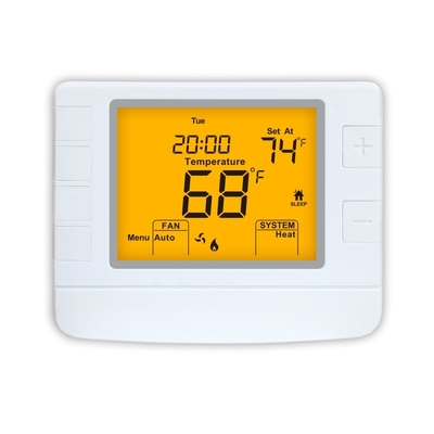 Riseem Putih Warna Digital Pemanasan HVAC Ruang 24V Rumah Termostat Dengan 5/1/1 Programmable