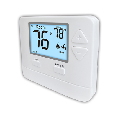 Pemanasan HVAC WIFI LCD ABS Termostat Rumah Digital Non Programmable 24V