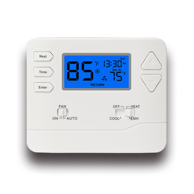 Baterai atau daya 24V Digital Non-programmable Room Thermostat untuk Pompa Panas