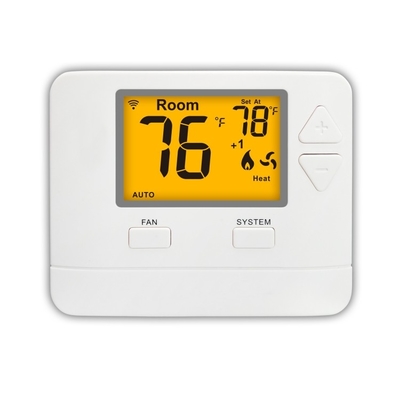 Riseem 24V Non Programmable TUYA Heat Pump Smart Home Thermostat STN721W AC WiFi Thermostat dengan Alexa