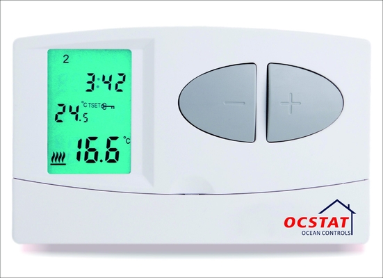 Lantai Pemanasan Baterai Dioperasikan Digital Home Thermostat Dengan Mingguan Programmable