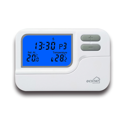 Termostat Lampu Latar Biru Digital Nirkabel 3A / 16A