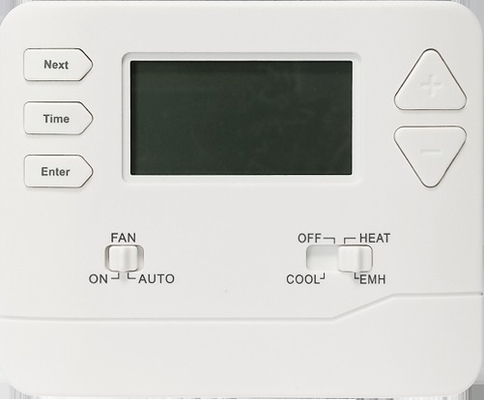 White Programmable Room Thermostat Powered by Battery untuk Pengendalian Suhu yang Tepat