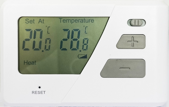 Akurasi ±1C Baterai termostat terprogram kabel yang didukung untuk kontrol suhu cerdas