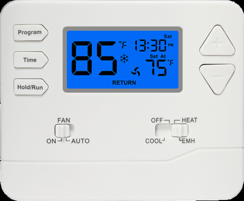 Penghematan Energi Termostat Rumah Berkabel Elektronik Mingguan yang Dapat Diprogram 230V Satu Tahap 1 Panas 1 Dingin untuk Kontrol Suhu