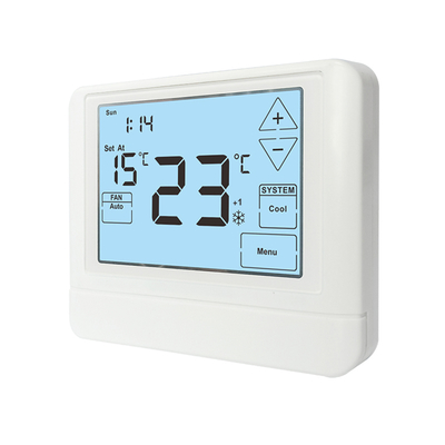 Sumber daya termostat HVAC yang kuat dan akurat 24VAC Atau Baterai 0.3KG Keakuratan Tampilan ± 1 ° F di bawah 68 ° F