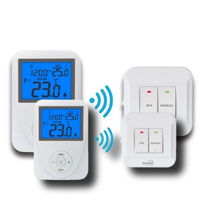 868MHZ Wireless Room Thermostat Menyediakan Konsumsi 6W dan 6 2A Load Rating Memastikan Kinerja yang Stabil dalam Aplikasi HVAC