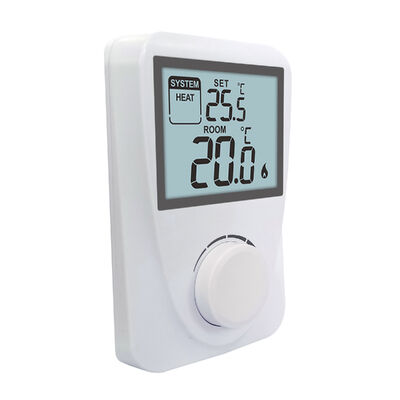 Pengecatan 6 2A Kamar Boiler Thermostat Tegangan yang dapat diputar 250 V AC 50 Hz Tampilan Rentang suhu 3°C 37°C dalam 0.1°C