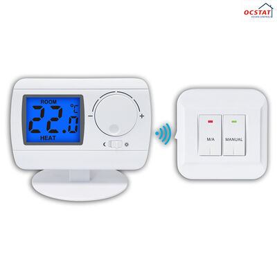 230V Non-Programmable RF Room Heating Thermostat Termasuk 2 Baterai Ukuran AA Supply Dirancang untuk memberikan pengaturan suhu yang akurat