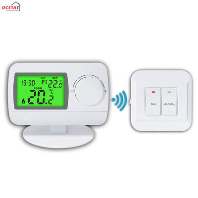 White Shell Color Control Room RF Wireless Thermostat Offering Supply 2AA Baterai Ukuran untuk Pusat Komando dan Integrasi Sistem Kontrol
