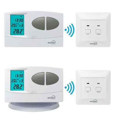 Penerima 230VAC 50HZ Wireless RF programbale Thermostat RF Boiler 7 Hari Thermostat Programmable Wireless Thermostat untuk Manajemen Energi