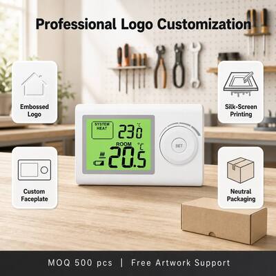 Riseem High Precision Heating Room Non-Programmable Thermostat Dengan Kontrol Suhu
