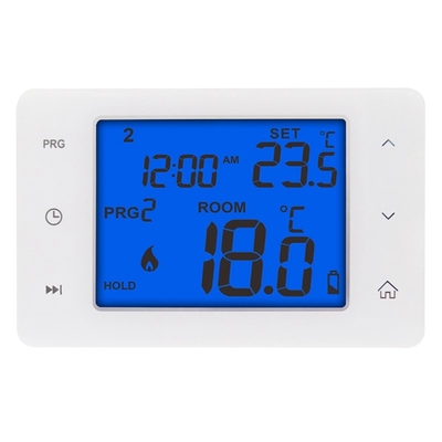 Tampilan Tombol Sentuh Termostat HVAC / Termostat Pompa Panas Digital Dengan Baterai Ukuran 2*AAA