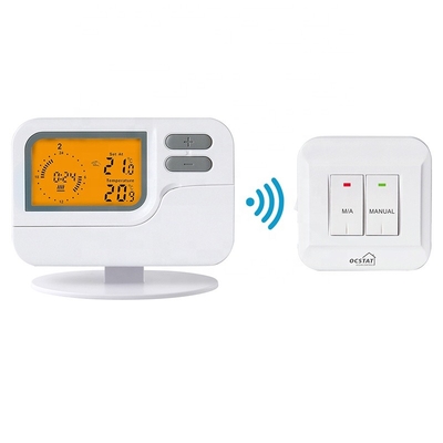 Riseem Pemanasan Putih Remote Control Pemanasan Termostat Wireless Tujuh Hari Programmable