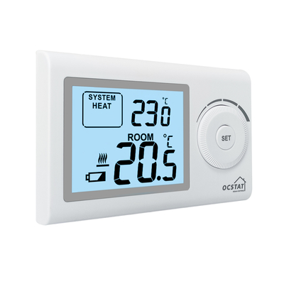 Riseem Office Wireless Gas Boiler Thermostat dengan tombol dial besar disesuaikan
