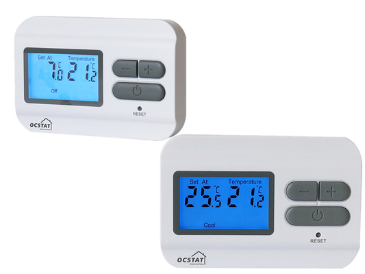 Riseem Tekan - tombol Easy Reader Non Programmable Manual Room Thermostat Digital Electric Room Temperature Controller Untuk Pemanasan