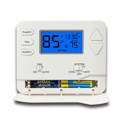 IP20 24VAC Intelligent HVAC Thermostat Penghematan Energi Multi Fungsi
