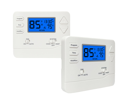 Riseem LCD Screen Digital Room Thermostat Elektronik yang dapat diprogram Pengontrol Suhu Pemanasan