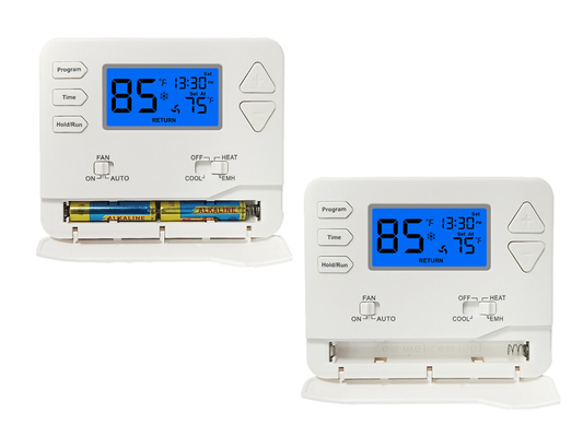Termostat Pompa Panas dengan Layar LCD Digital Besar Sistem Listrik atau Gas Berbagai Tahap yang Tidak Dapat Diprogram