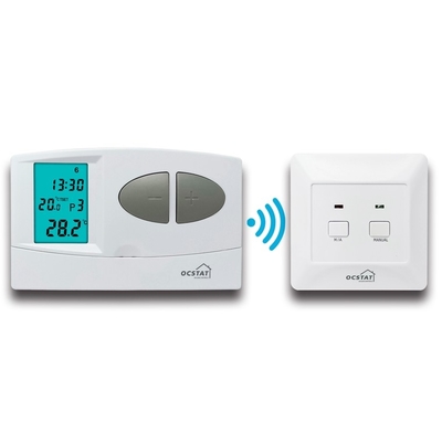 Riseem Pendaftar Mingguan ABS RF Ruang Wireless RF Thermostat Untuk Pemanasan Lantai