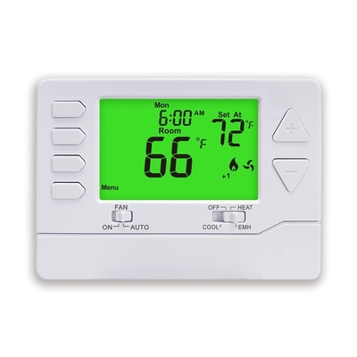 24VAC 2 Heat 1 Cool HVAC Central Heating Thermostat Dengan Sensor NTC
