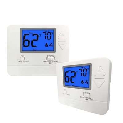 LCD Digital 24V 1 Heat 1 Cool Air Conditioning Non-programmable Home Thermostat untuk HVAC Dengan Sensor NTC